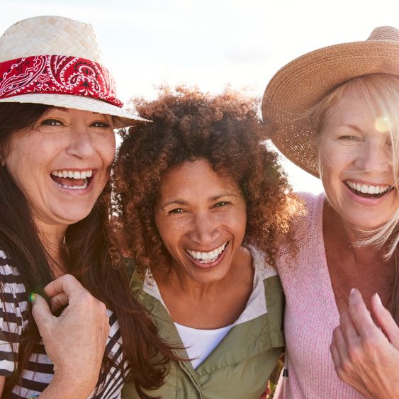 group of happy women