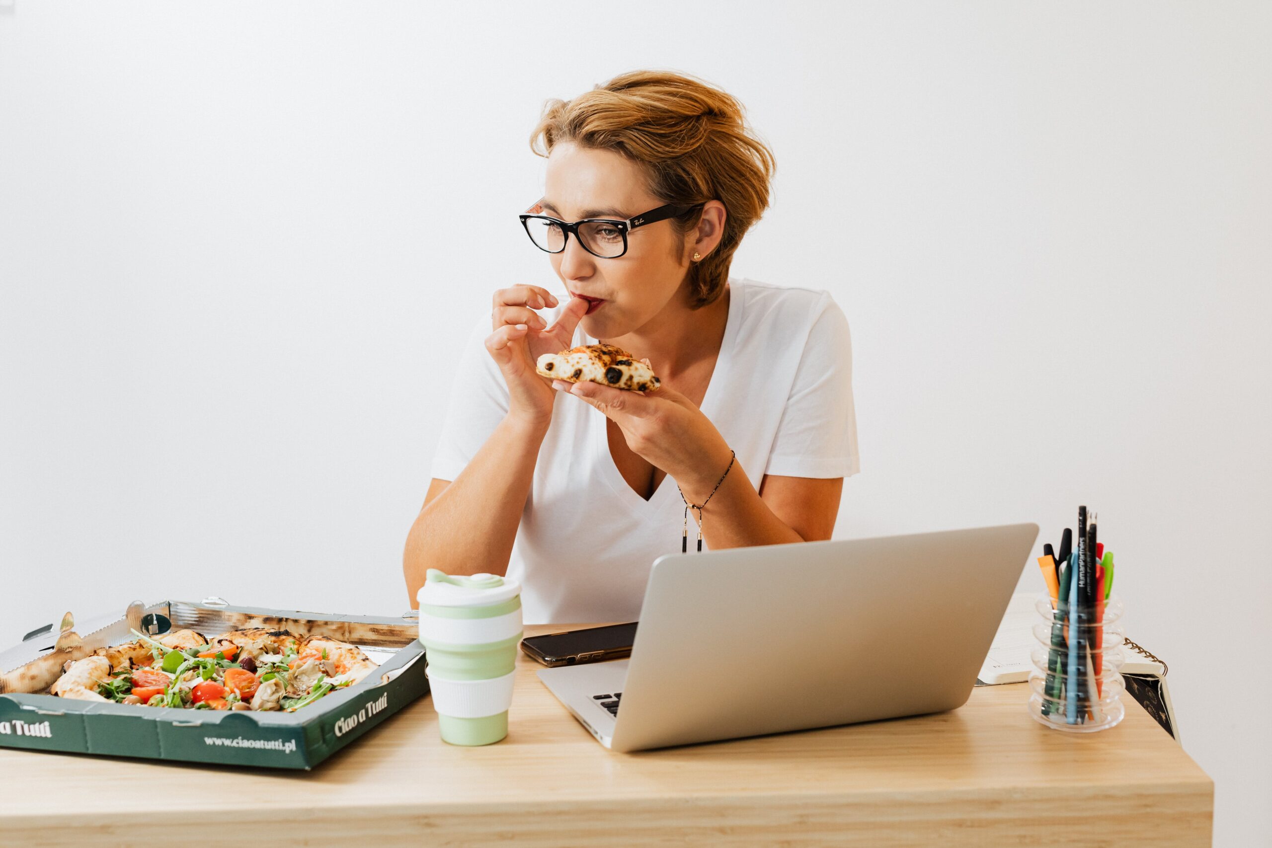 Woman eating